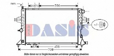 AKS DASIS 151890n -  Радиатор, охлаждение двигателя